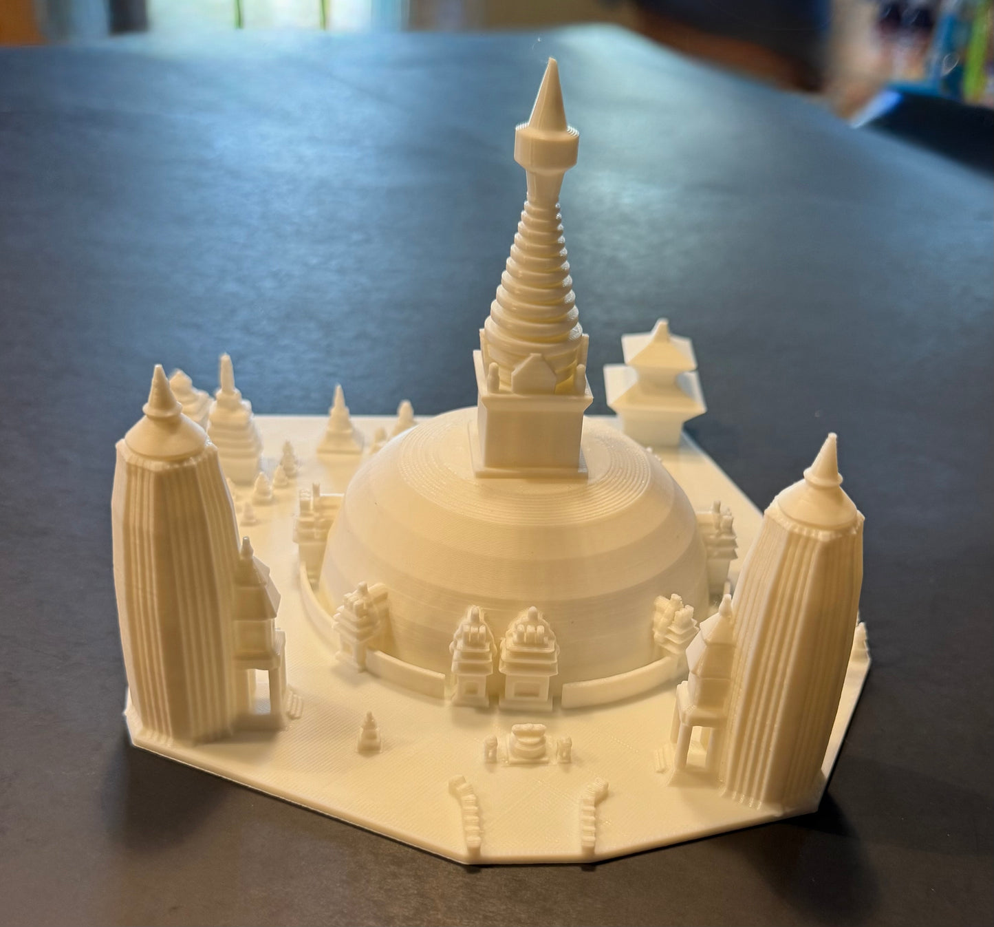 swayambhunath stupa, Nepal, 3D souvenir miniature replica building