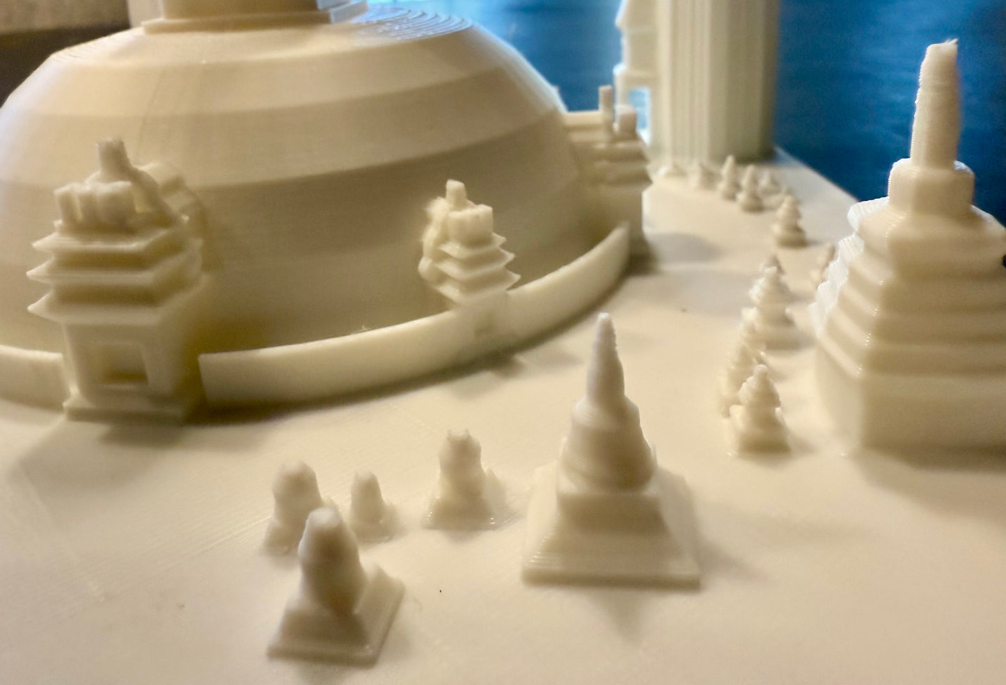 swayambhunath stupa, Nepal, 3D souvenir miniature replica building