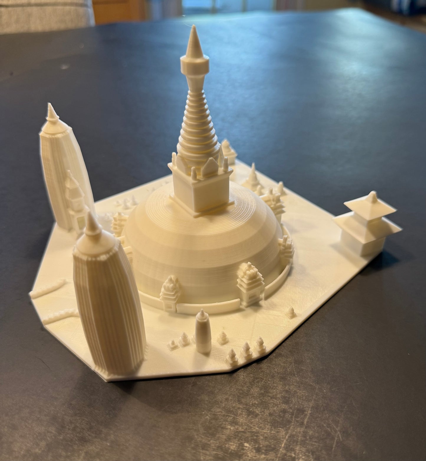 swayambhunath stupa, Nepal, 3D souvenir miniature replica building