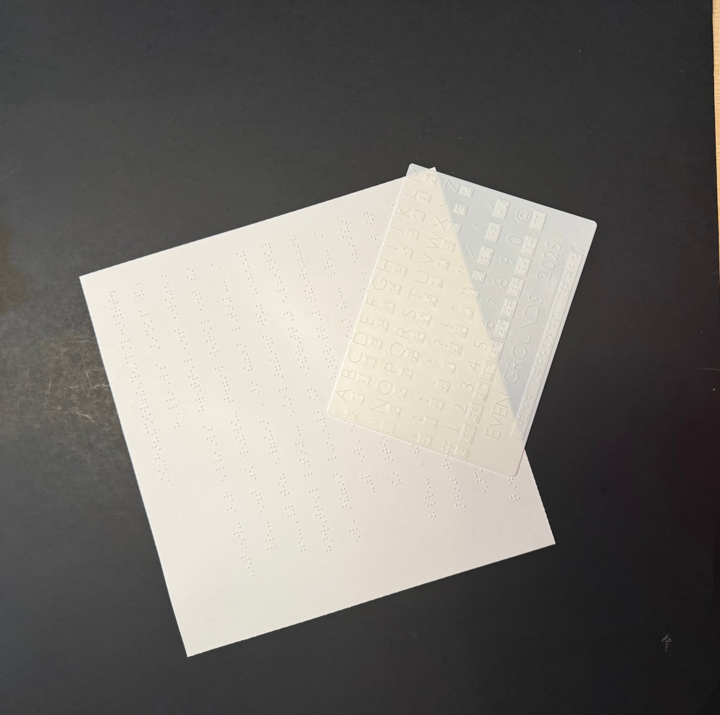 Braille Alphabet Learning Card with Practice Sheet