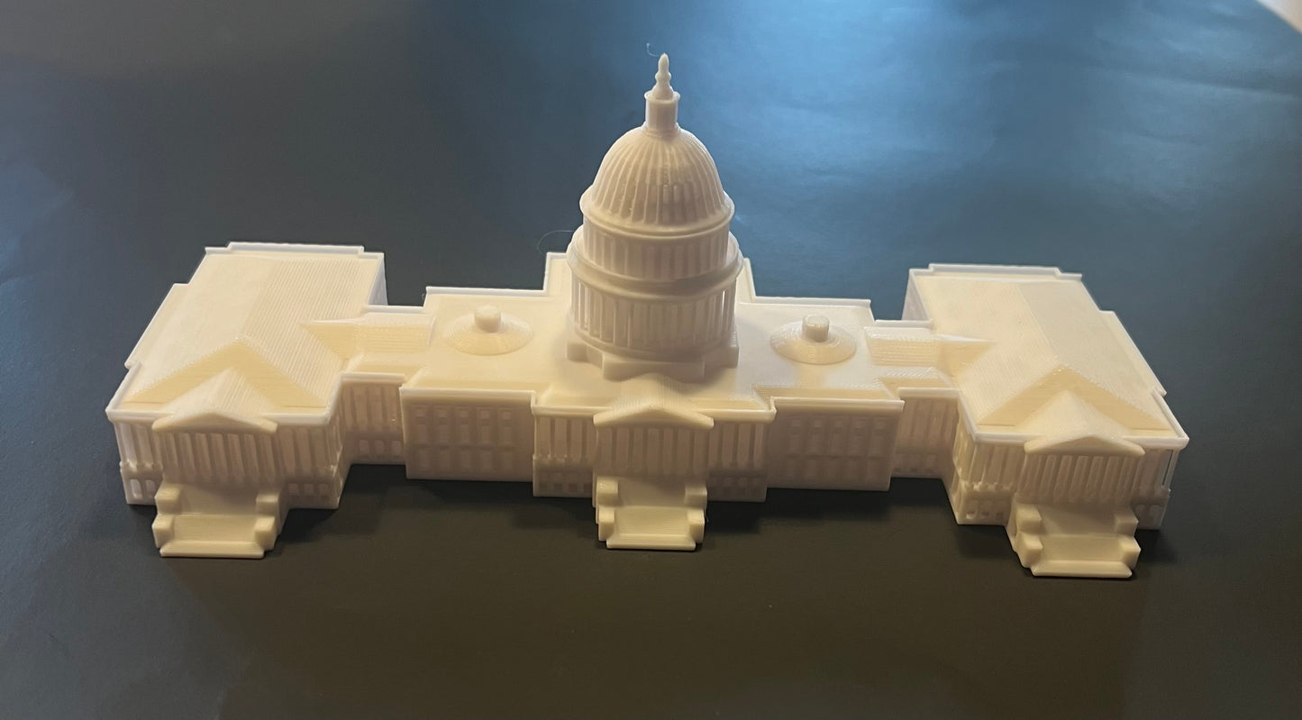 United States Capitol (large), 3D souvenir miniature building replica