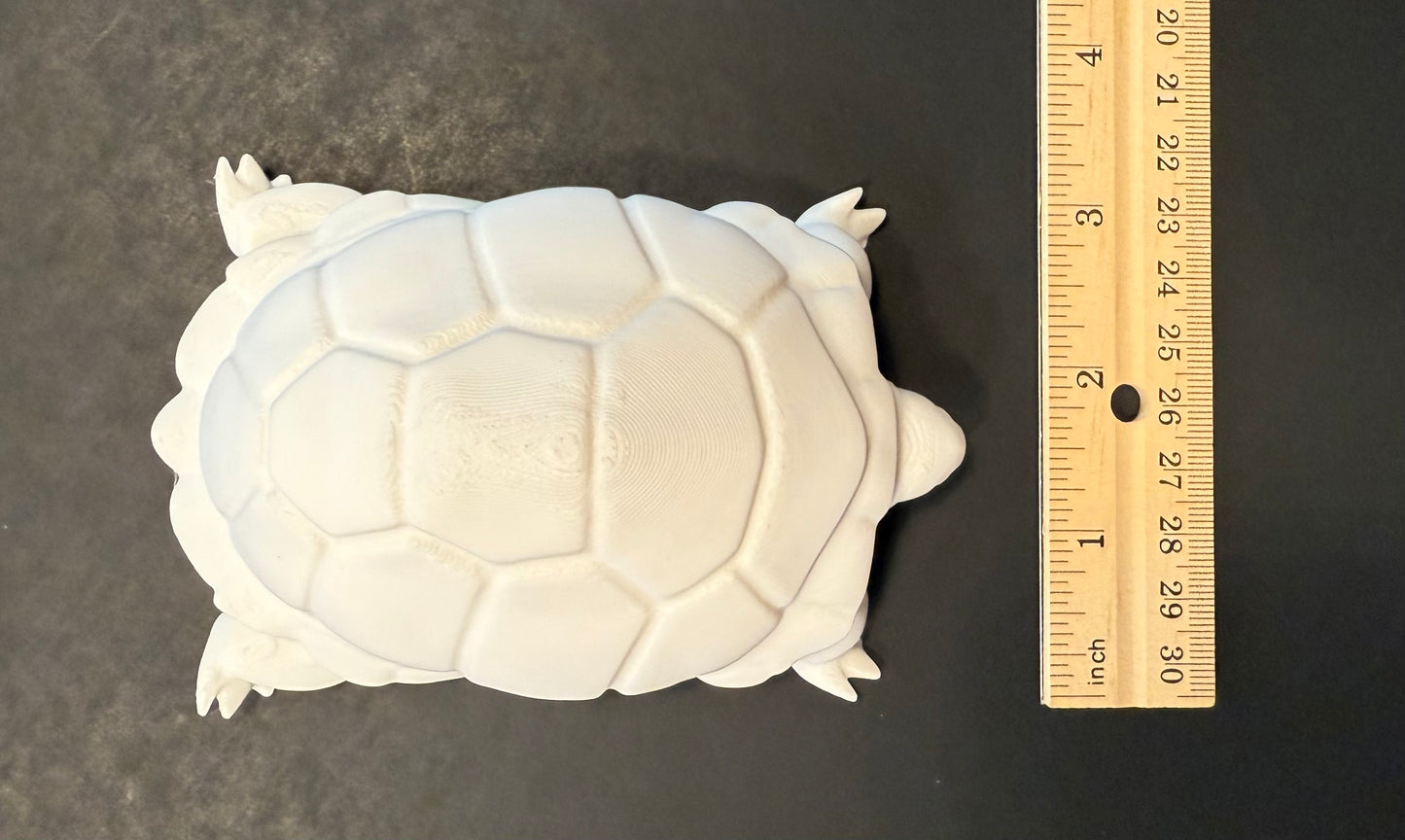 Galapagos tortoise 3D printed replica realistic animal