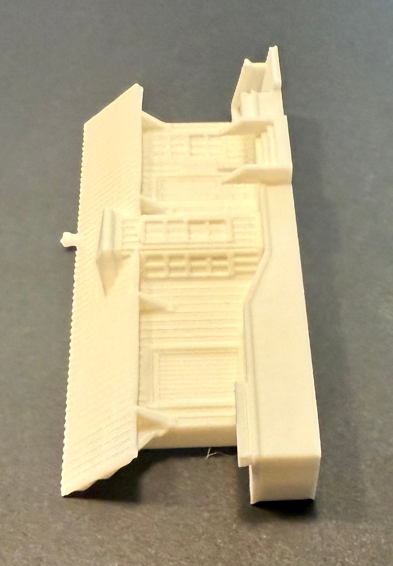 Peninsula Depot, Cuyahoga Valley, Flat N scale 1:160, unpainted, 3d printed