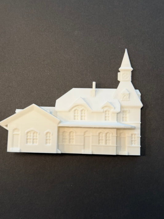 Point of Rocks Railway Station Flat N scale 1:160, unpainted, 3d printed