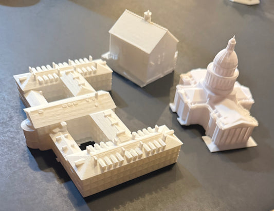 braille bundle  3D souvenir miniature replica buildings