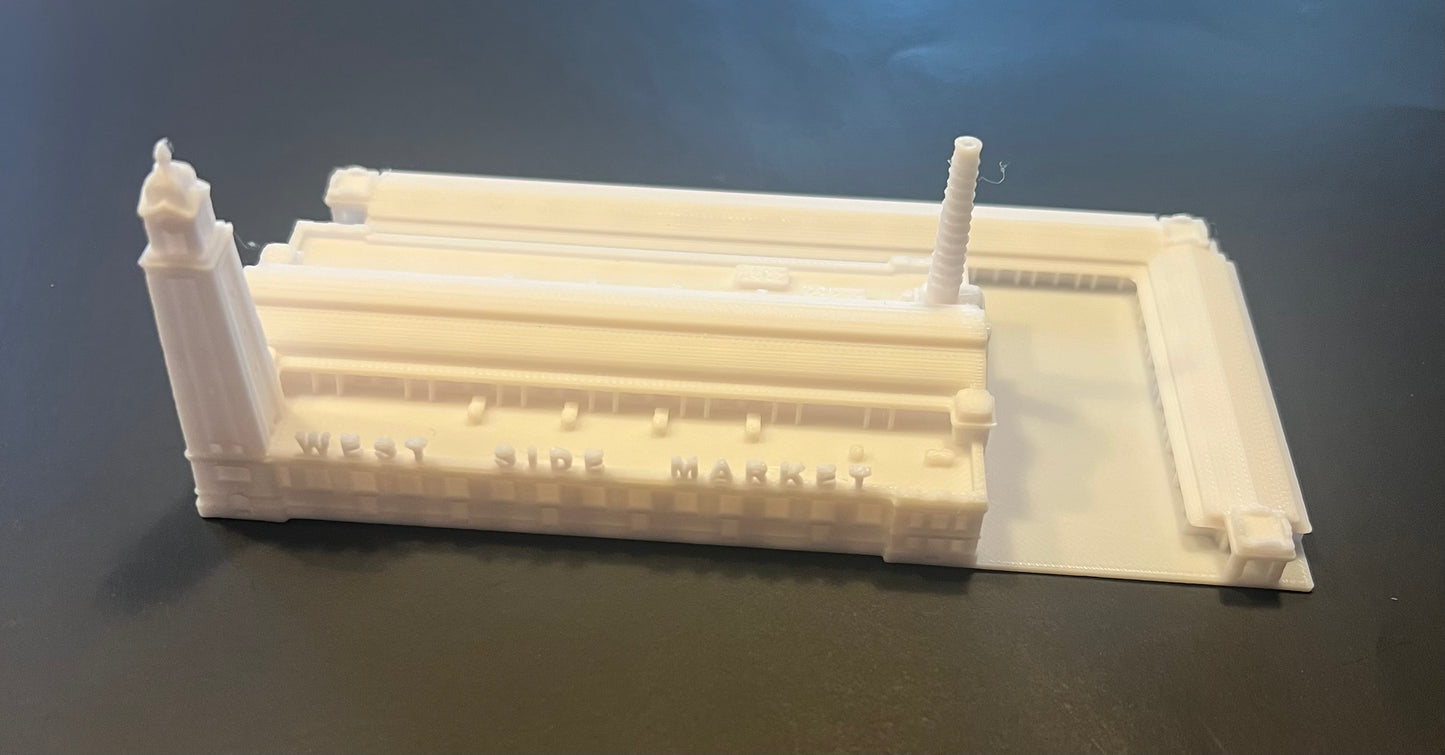 Cleveland West Side Market, 3D souvenir miniature replica building